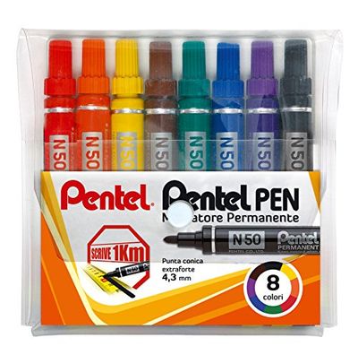 Pentel N50-8 - Marcador (Multi, Multi, Bullet tip)