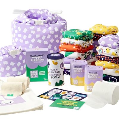 Bambino Mio, Pack de couches lavables, pack Acteur du Changement, 20 couches, des voiles, des boosters, des sacs étanches et du nettoyant, Courage