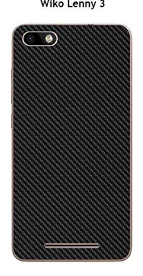 Coque Wiko Lenny 3 design Carbone Noir