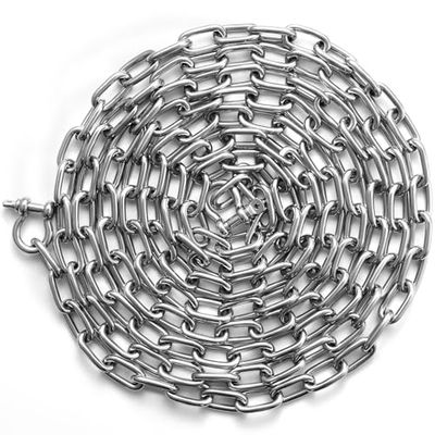 VEVOR Ancora, Catena di Ancoraggio in Acciaio Inossidabile Unisex-Adult, Argento, Standard