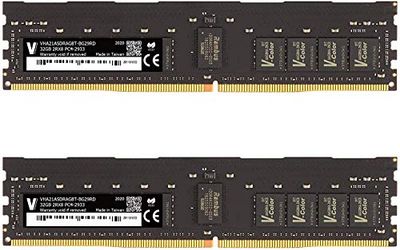 V-Color 64GB (2 x 32GB) Dual Rank 2Rx8 Server Memory Ram Module for Apple Mac Pro DDR4 2933MHz (PC3-23400) ECC Registered DIMM 1.2V (VHA21ASDRAG8T-BG29RD)