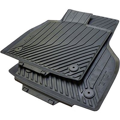 Audi 8s1061501041 pé de borracha tapetes dianteiros preto TT 2 unidades