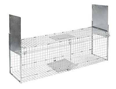 Kerbl Trampa Plegable para Animales con 2 entradas 100 x 28 x 28 cm, 299676