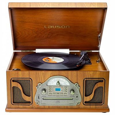 Luson IVX22 CD-speler van hout met digitale opname, MP3, Bluetooth, vinyl
