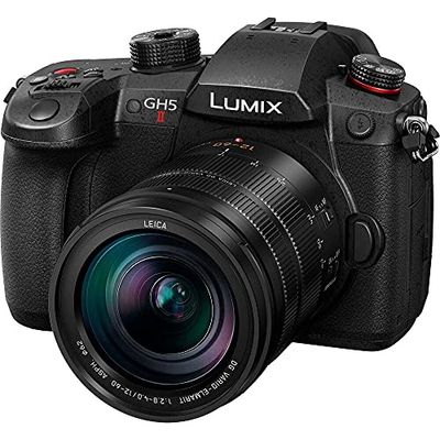 Panasonic Lumix DC-GH5M2LE Fotocamera Mirrorless con Obiettivo Leica DG 12-60 mm (24-120 mm), Sensore MOS 4/3 20.3 MP, Doppio Stabilizzatore, C4K 60p, 4:2:2 10bit, Live Streaming Wireless