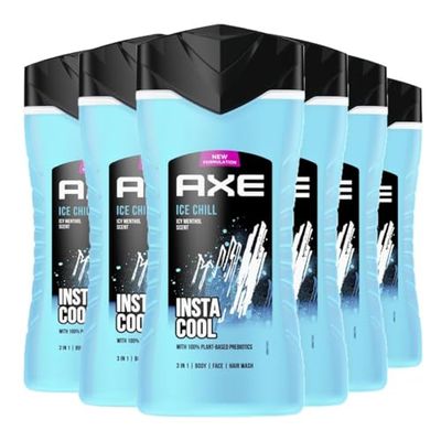 Axe Ice Chill - Gel doccia, 400 ml x 6 unità