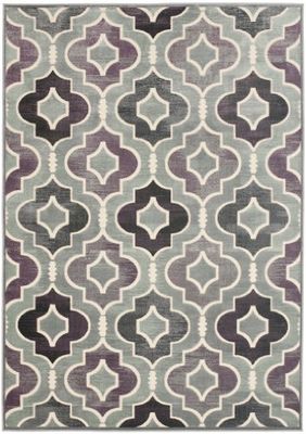 SAFAVIEH Tapis Traditionnel Pour Salon, Salle à manger, Chambre à coucher - Paradise Collection, Tapis à poil court, Gris et Multi, 99 X 170 cm