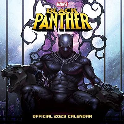 Black Panther 2023 Calendar, Month To View Square Wall Calendar, Official Product (Black Panther Square Calendar)
