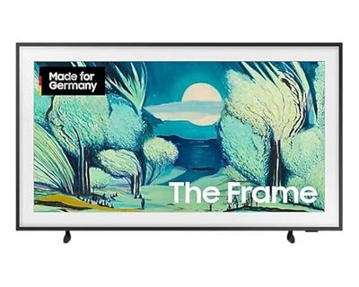 Samsung Het frame LS03F 4K QLED 43 inch (108 cm) UHD-tv, modern montuurdesign, NQ4 AI Gen2 processor, art mode, kunstmode, artistieke beeldkwaliteit, één verbindingskabel, Samsung Vision AI smart tv