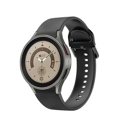 System-S Armband 20 mm av silikon för Samsung Galaxy Watch 5 4 Smartwatch i svart, svart, Eine Grösse, Klassisk