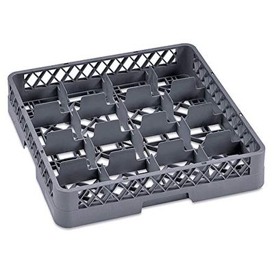 Was 9860 016 Serie 9860 - Cestino per tazze in polipropilene, con 16 scomparti, lunghezza 50 cm, larghezza 50 cm, altezza 10 cm, colore: Blu