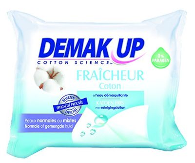 demak' Up Toalhetes Sensation Eau Démaquilhante peles normais ou mistas, 25 toalhetes, conjunto de 2