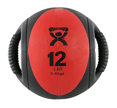 Cando 5.5Kg rode Dual Handle Medicine Ball