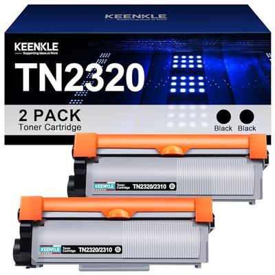 KEENKLE TN2320, TN-2320, compatible avec Brother TN 2320 TN-2310 TN2310 Toner pour Brother MFC-L2700DW MFC-L2700DN DCP-L2520DW HL-L2340DW MFC-L2740DW MFC-L2720DW HL-L2300D HL-L23666 0DN (noir, 2 pack)