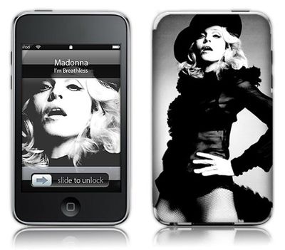 MusicSkins MS-MD10004 Funda para mp3/mp4 Negro, Blanco - Fundas para mp3/mp4 (Funda, Negro, Blanco, Apple, iPod Touch 2, iPod, Resistente a rayones)