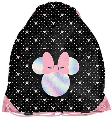 PASO Minnie, Sac de Sport à Cordon Unisex Kids, Black, 38 x 34 cm