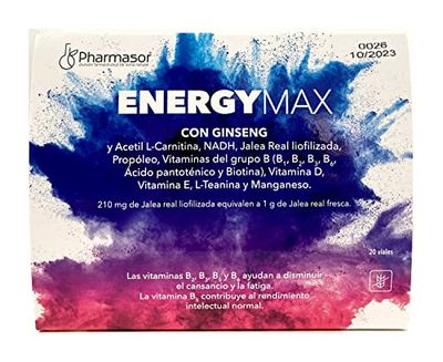 EnergyMax Compatible Eu Complemento con Ginseng y Vitaminas.- 20viales.