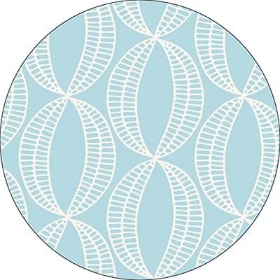 Bonateks, Round Digital Printed Mouse Pad, Non-Slip Base, for Office and Home, Diameter:22cm