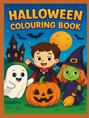 Halloween Colouring Book: Adorable spooky pictures to colour – For children aged 3 to 5