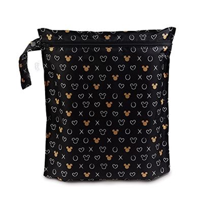 Bumkins - Wetbag - Disney Minnie Mouse - Icon Black + White, 30 x 35 cm, Waterdichte tas