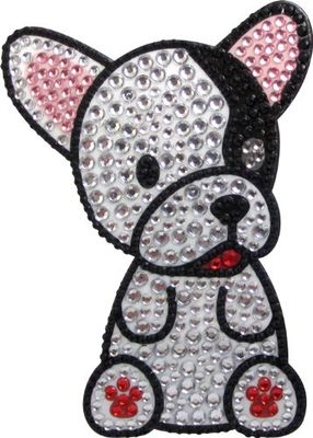FouFou Dog Sticker à Strass Bulldog français