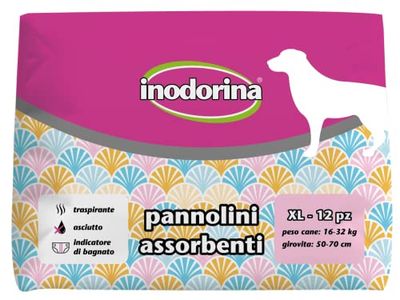 INODORINA PAÑALES XL 16-32KG / 50-70CM 12UD
