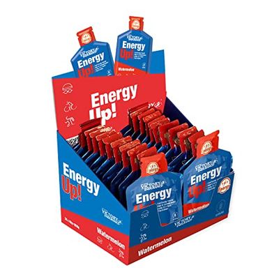 VICTORY ENDURANCE Energy Up Gel Sin Cafeína Sabor Sandia. Con Plus De Sodio. Energía Inmediata, Sandía, 40 GR, 24 Unidad