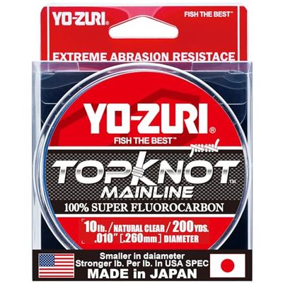 Yo-Zuri décontracté Mainline 182,9 m Ligne de s'enfoncer, Naturel Clair, 4,5 Kilogram
