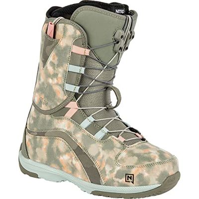 Nitro Snowboards Futura TLS Botas de Snowboard, Mujeres, L1 Camo-Rose, MP 28,5 // EU 43 1/3 // US 10,5