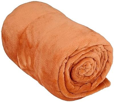 Arti Casa Fleece Deken 150 x 200 CM - Fleece Plaid - Dekentje Bank - Ook Perfect als Woondecoratie - 1-Persoons Plaid Deken - Terracotta Oranje - Fleece/Polyester