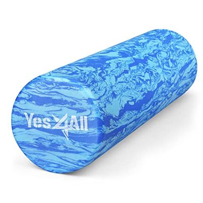 Yes4All Foam Roller - Rullo In Schiuma Ultra Leggero In EVA Ad Media Densità Lungo 30/45/61/91 CM Per Schiena, Gambe, Allenamenti, Palestra, Pilates, Fitness, Yoga