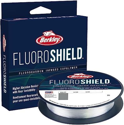 Berkley FluoroShield Fishing Line Unisexe, Clair, 0.011 in|0.27 mm, 10 LB|4.5 kg, 300 yd|274 m
