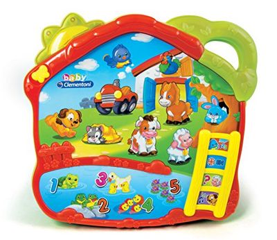 Clementoni Clementoni-14989 Granja Canta Y Aprende Ita Juego Playset Primera Infancia 871, Multicolor, 3 (14989)