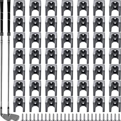Deekin Lot de 30 Supports muraux pour Clubs de Golf - Support Mural pour Garage, Club de Golf - avec 60 vis pour Clubs de Golf - Type de préhension (Convient pour 1,5 cm)