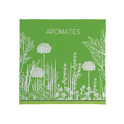 Handdoek, aromatherapie, groen, afmetingen 50 x 50 cm