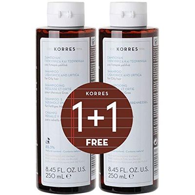 Korres Liquorice & Urtica Shampoo For Oily Hair 1+1 Value Set