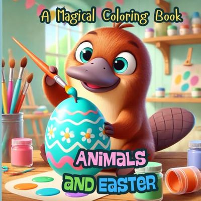 Animals and Easter. A Magical Coloring Book: 30 Animals and Easter Coloring Pages — The perfect gift for boys and girls ages 3 to 8 who love nature and holidays