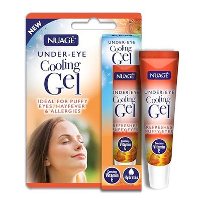 Nuage Under Eye Cooling Gel – Ideal for Puffy Eyes, Hayfever & Allergies | Hydrates & Infused with Vitamin E (15ml)