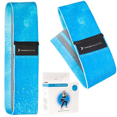 4YourHealth weerstandsbanden, fitnessband, 27 kg, perfect voor booty, taille en krachttraining, gymnastiekband voor thuis, yoga en pilates, sportbanden, fitnessband, elastiek