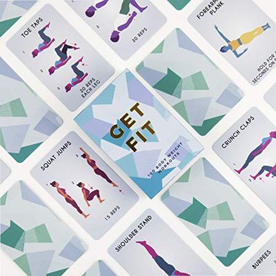 Gift Republic GR490056 100 Få aktivitetskort för fitness, blå