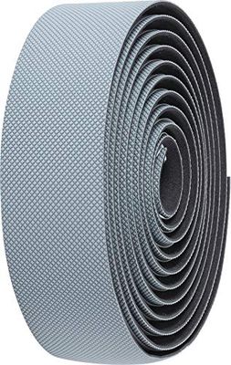 BBB Cycling - Cinta de manillar Gravelribbon - Diseño de patrón de corte de diamante antideslizante - Material elástico y respaldo de gel - Accesorios para bicicletas - Gris