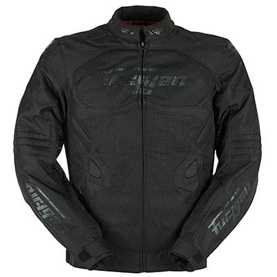Furygan Men's ATOM VENTED EVO Jacket, Black-black, 4XL
