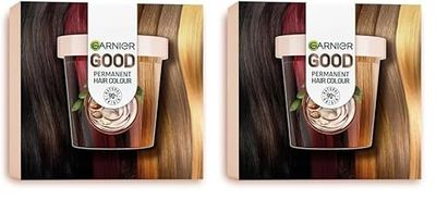 Garnier GOOD Colorazione Permanente, Refill Kit, Tinta Permanente, Per un Colore Intenso e Brillante, Fino a 8 Settimane, Senza Ammoniaca, Colore: 7.0 Biondo Caramello (Confezione da 2)