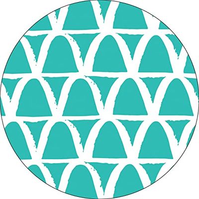 Bonateks, Runt digitalt tryckt musmatta, halkfri undersida, för kontor och hem, diameter: 22 cm