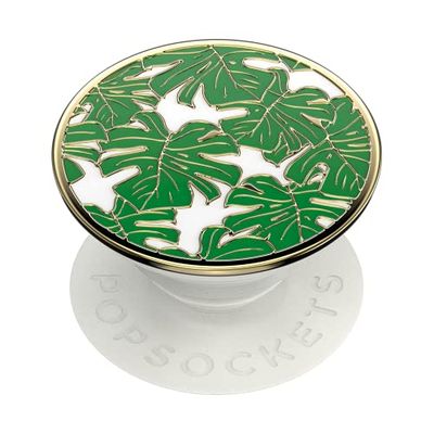 PopSockets: PopGrip - Soporte y Agarre para Teléfonos Móviles y Tablets con un PopTop Intercambiable - Enamel Monstera