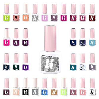 Vernis à Ongles Hi Hybrid 199 Blink Blink, Kit Nail Art Gel, Brillante, Unisexe, Adulte, PASTEL