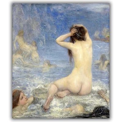 Le Sirene di John Macallan Swan - Stampa su tela giclée (M)