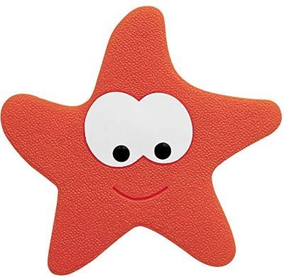 Spirella 5pcs Set, Red Starfy Collection, Shower Mat, PVC
