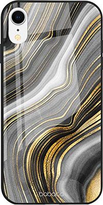 ERT GROUP mobiel telefoonhoesje voor Apple Iphone XR origineel en officieel erkend Babaco patroon Case Marble 010 gemaakt van gehard glas, aangepast aan de vorm van de mobiele telefoon, beschermhoes