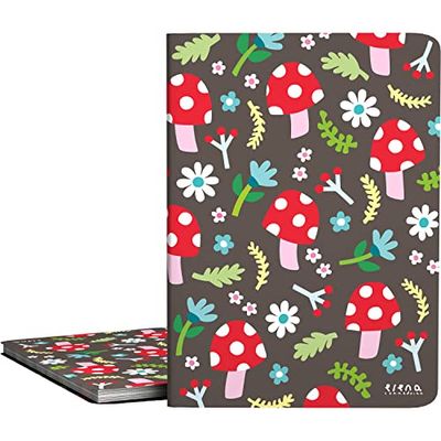 Grafoplás | Carpeta Escolar de Fundas Transparentes A4| Tapas Flexibles | 30 Forros de Polipropileno | Diseño Elena Corredoira | Colección Setas